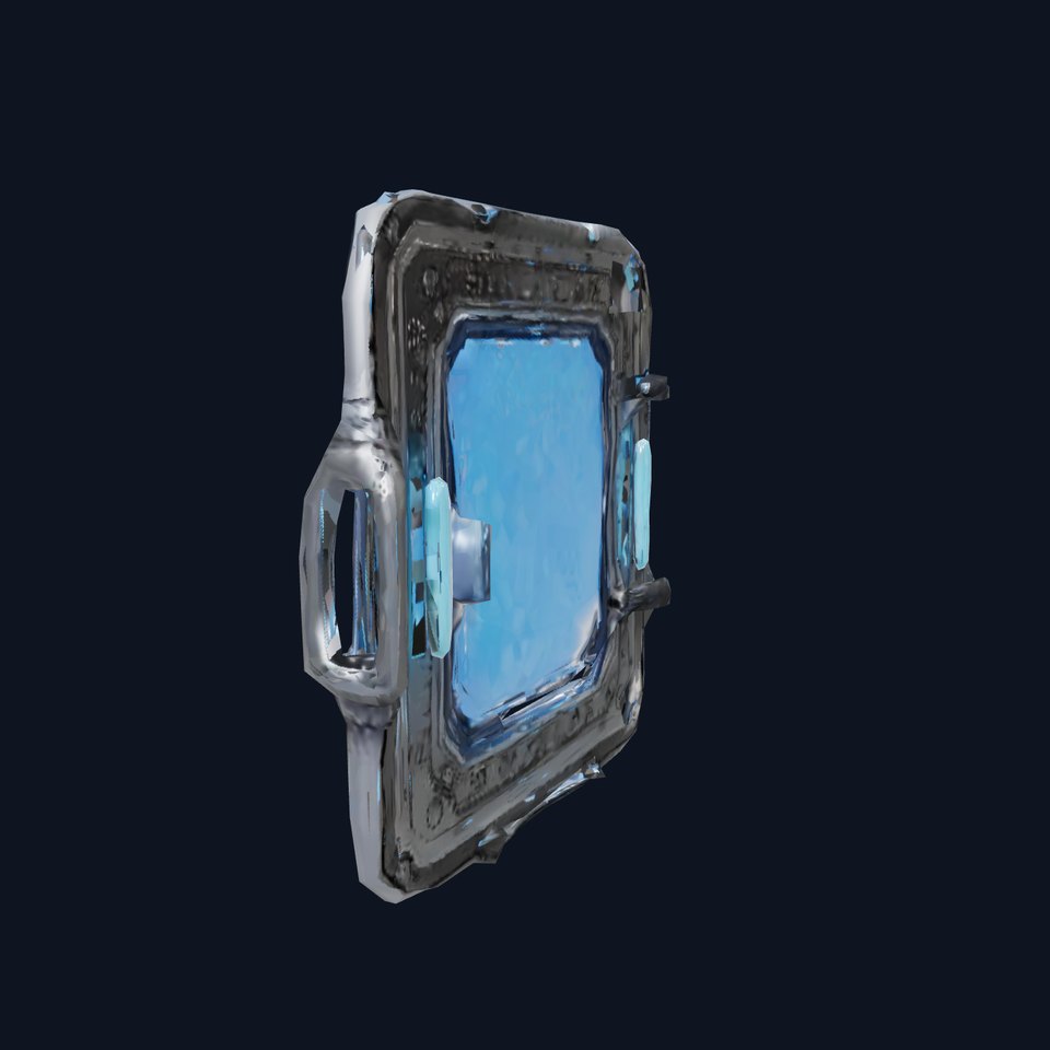 Futuristic SciFi Door Model Pack with Blue Glow